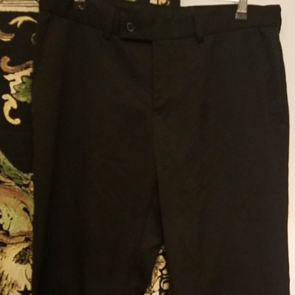NEXT Black Mens Dress Pants 32R Slim Fit